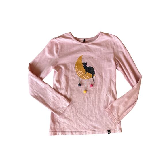 Deux Par Deux cat on Moon t-shirt - Picture 1 of 6